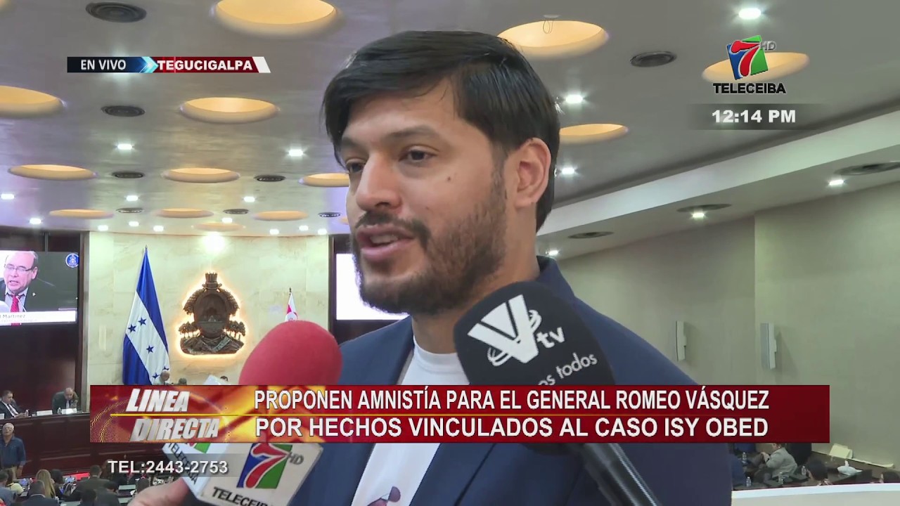 Proponen amnistía para el General Romeo Vasquez por hechos vinculados al caso Isy Obed