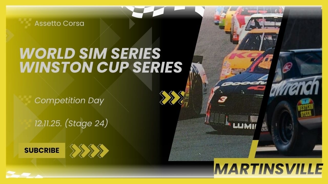 12.11.2025. Competition Day in Assetto Corsa / Winston Cup Series (Stage 24)