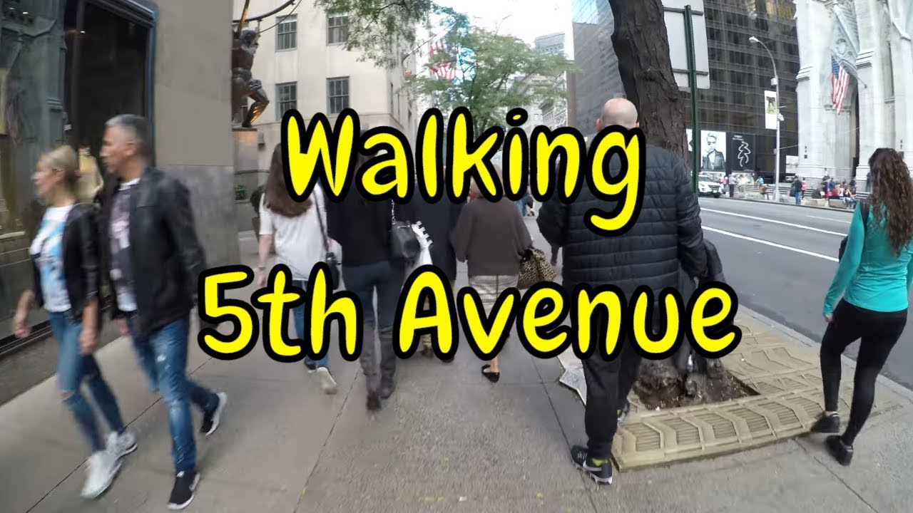 ⁴ᴷ Walking 5th Avenue, NYC from 42nd Street to 59th Street