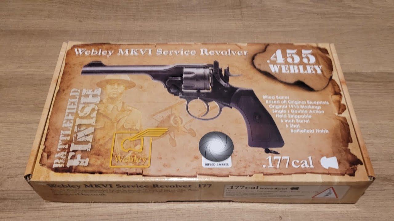 Обзор реплики служебного револьвера Webley MKVI на CO2-баллонах