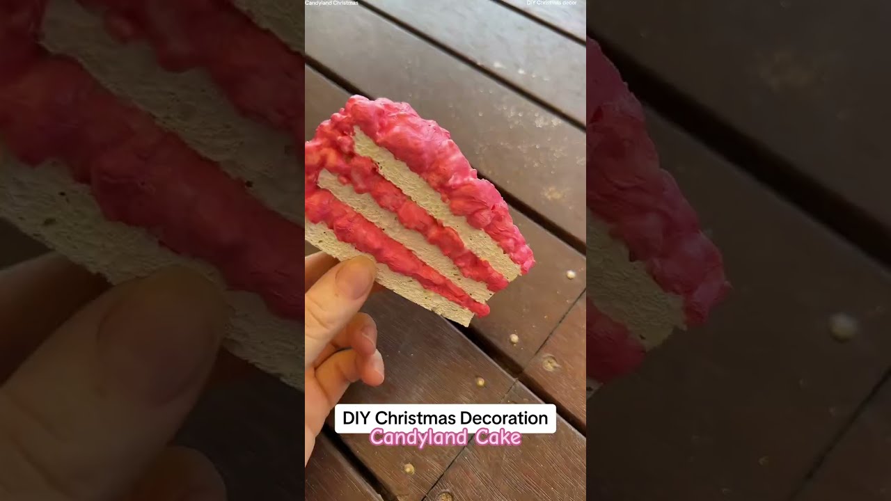 DIY Christmas Decoration - Candyland Cake Decor | DIY Christmas craft