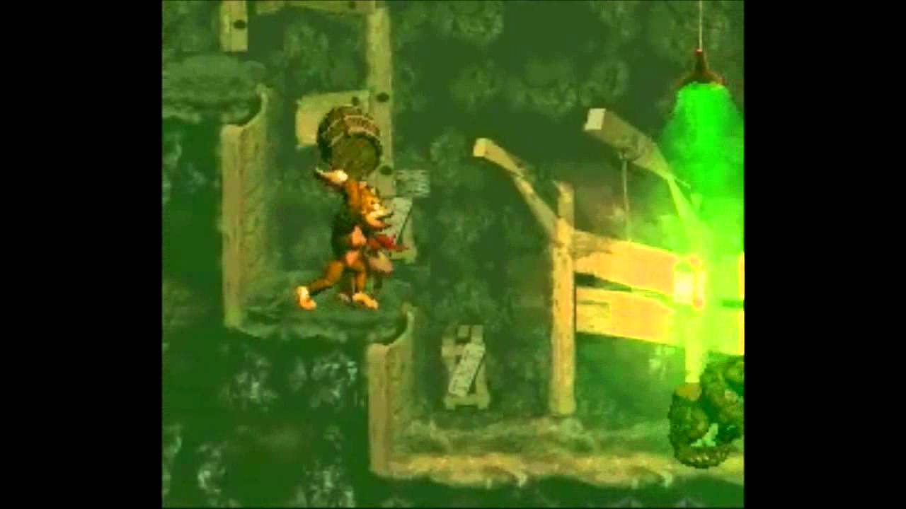 Donkey Kong Country Walkthrough 101%: 2-4 - Stop & Go Station