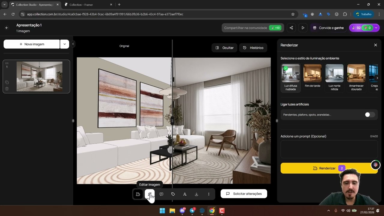 Render com IA no SketchUp