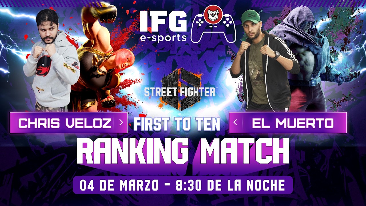 Cris veloz/PA VS EL MUERTO FT10  street fighter 6