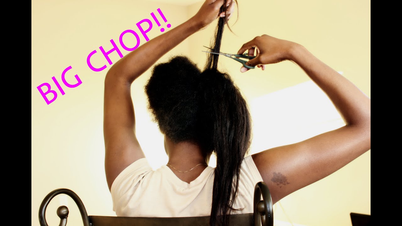 FINALLY NATURAL!!! BIG CHOP on Relaxed/Transitioned Hair!