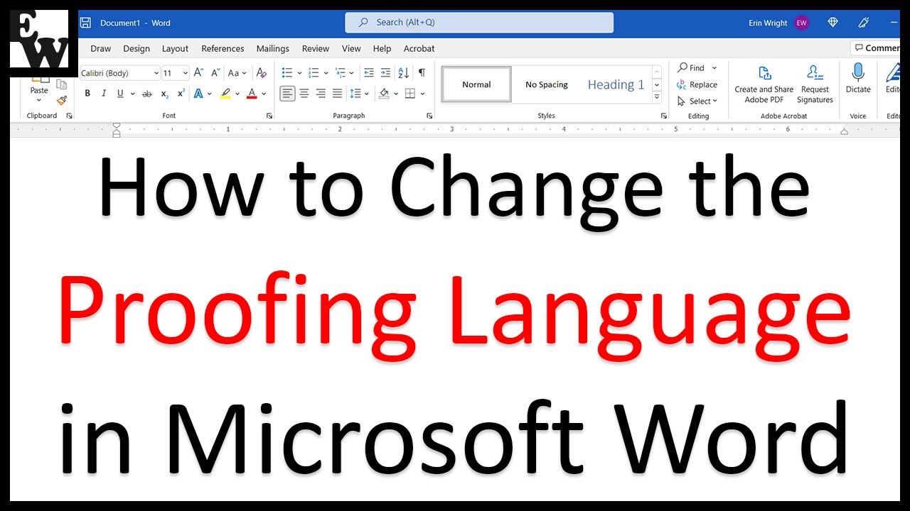Как изменить язык проверки в Microsoft Word