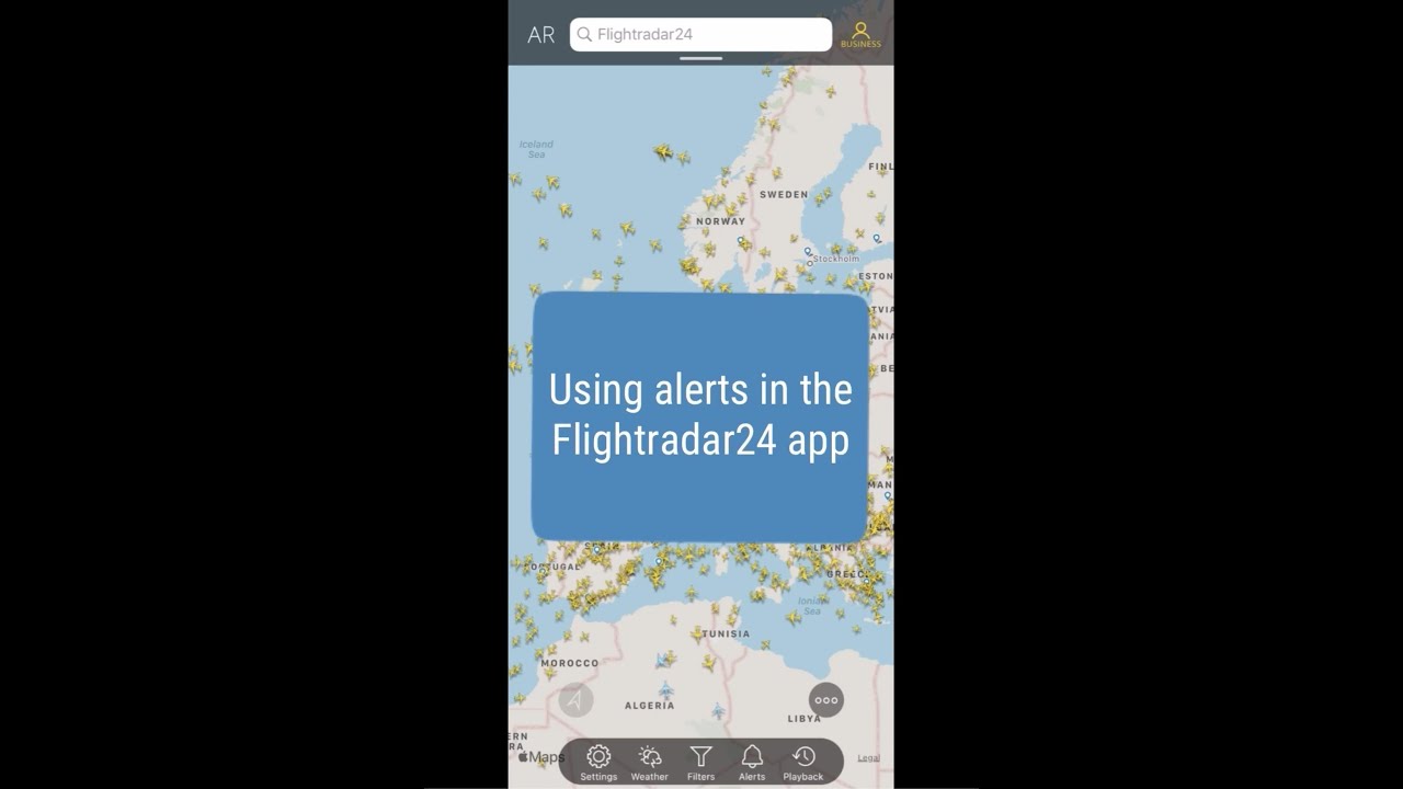Tutorial: Creating a custom alert on the Flightradar24 mobile app