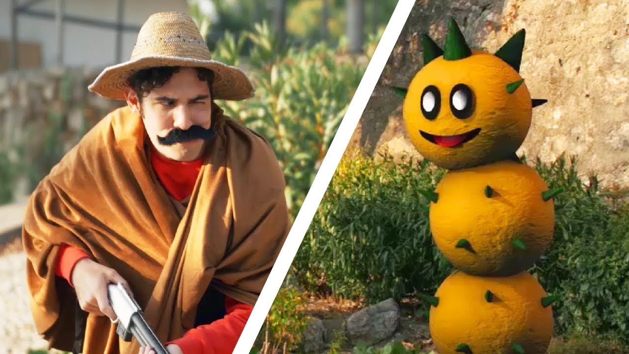 LOKMAN: Super Mario vs Pokey in REAL LIFE