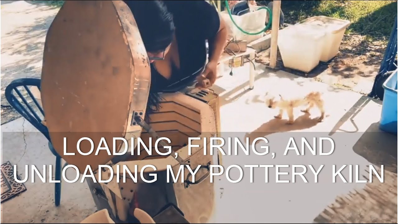 Loading and firing and unloading my pottery kiln