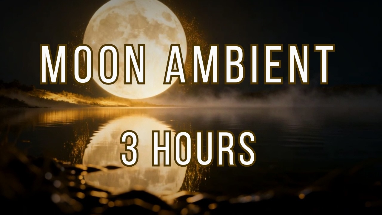 Deep Space Night Ambient – 3 Hours | Calm Moon Atmosphere