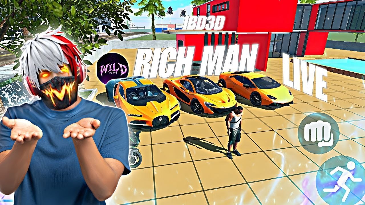 i am a rich man ( ibd3d) 🔥🔥☠️ i kill 100 police and check new update all cheet code