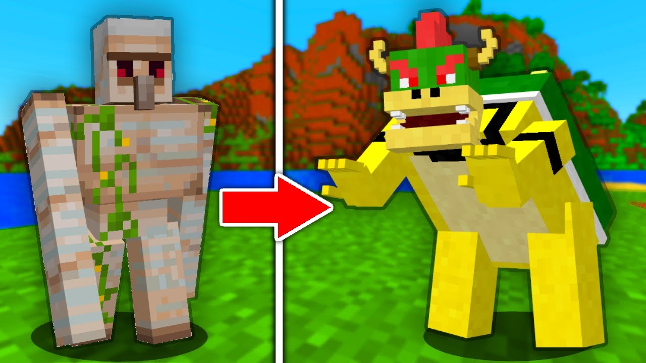 I remade every mob into Super Mario Bros in Minecraft