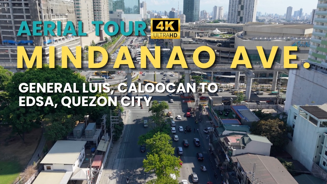 Aerial Tour | Mindanao Avenue | Caloocan to Quezon City | Drone Shot