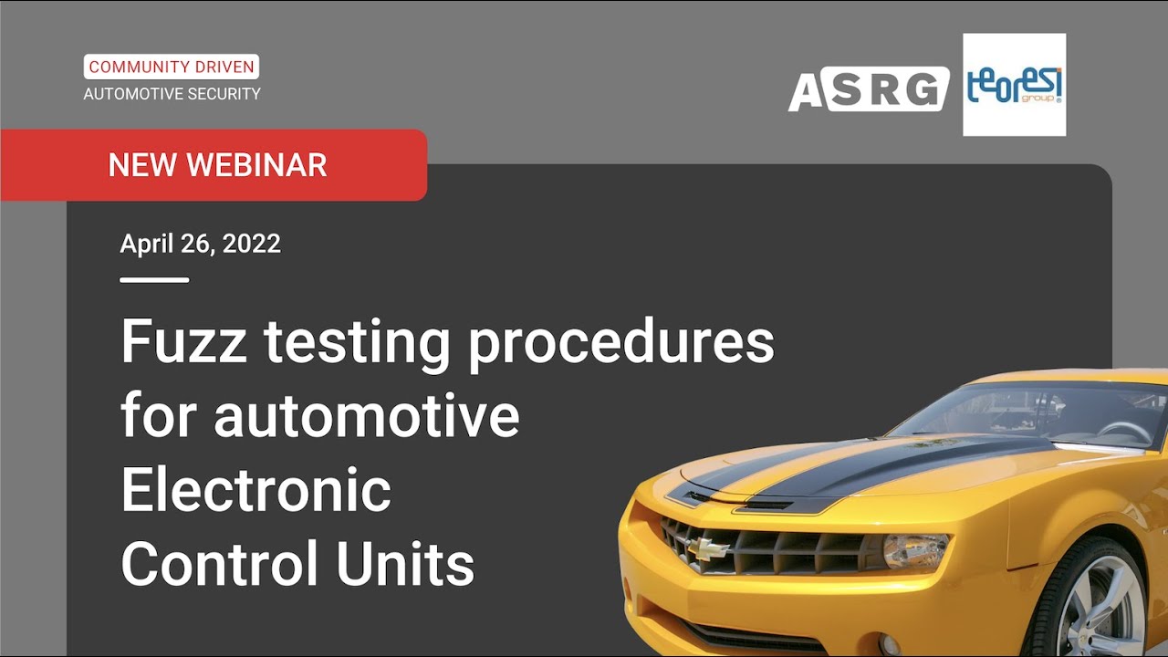 Fuzz testing procedures for automotive Electronic Control Units