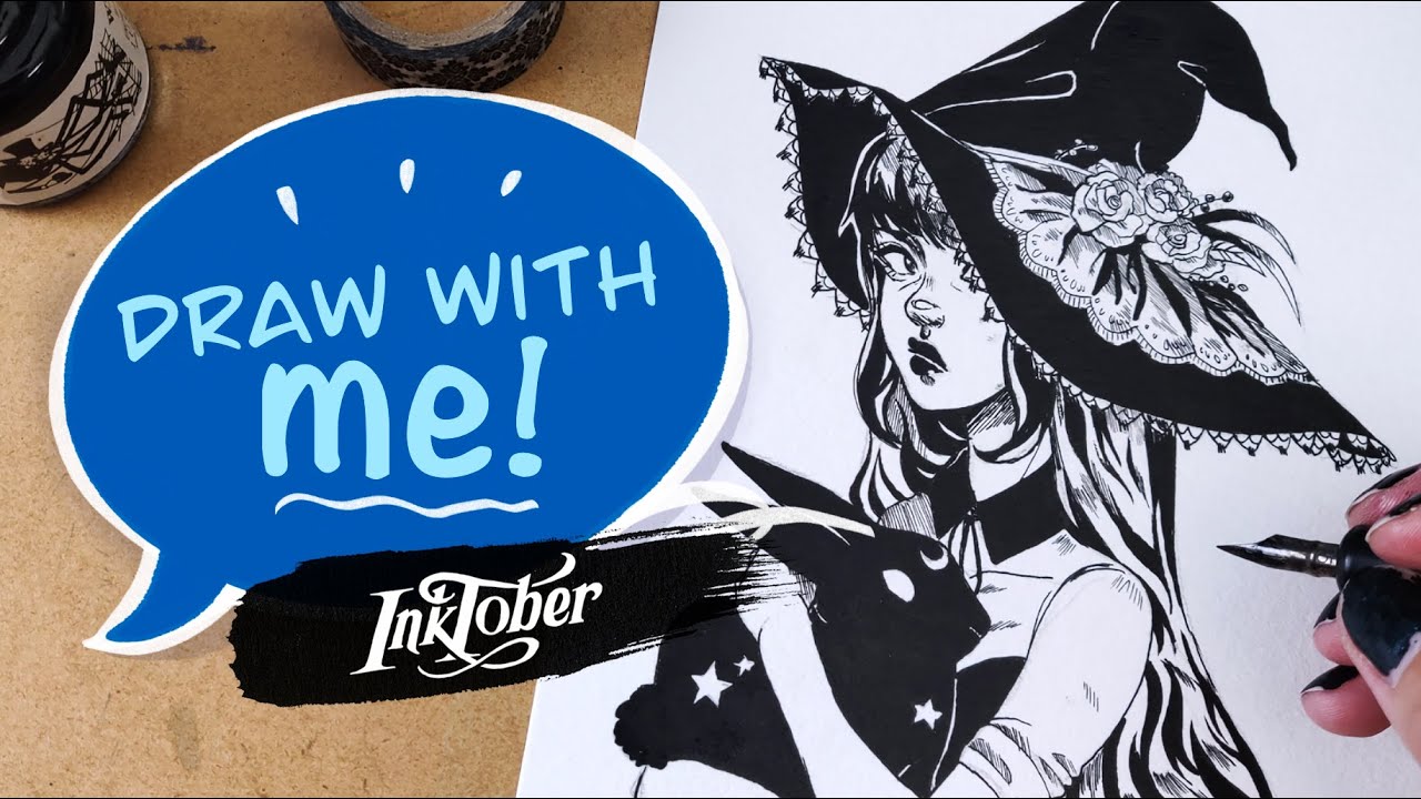 Draw with Me # 04 | Inktober 2019 ✒️My pencil's life story