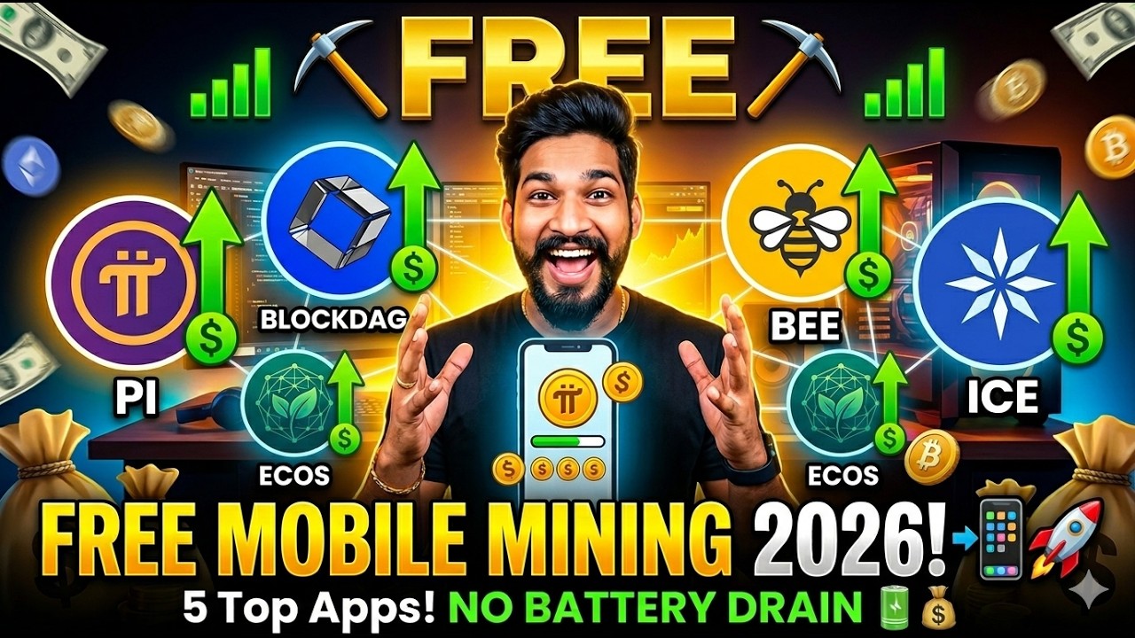 Get In Early! 📉➡️📈 🤫 5 Secret Crypto Mining Apps Making People Rich in 2027...