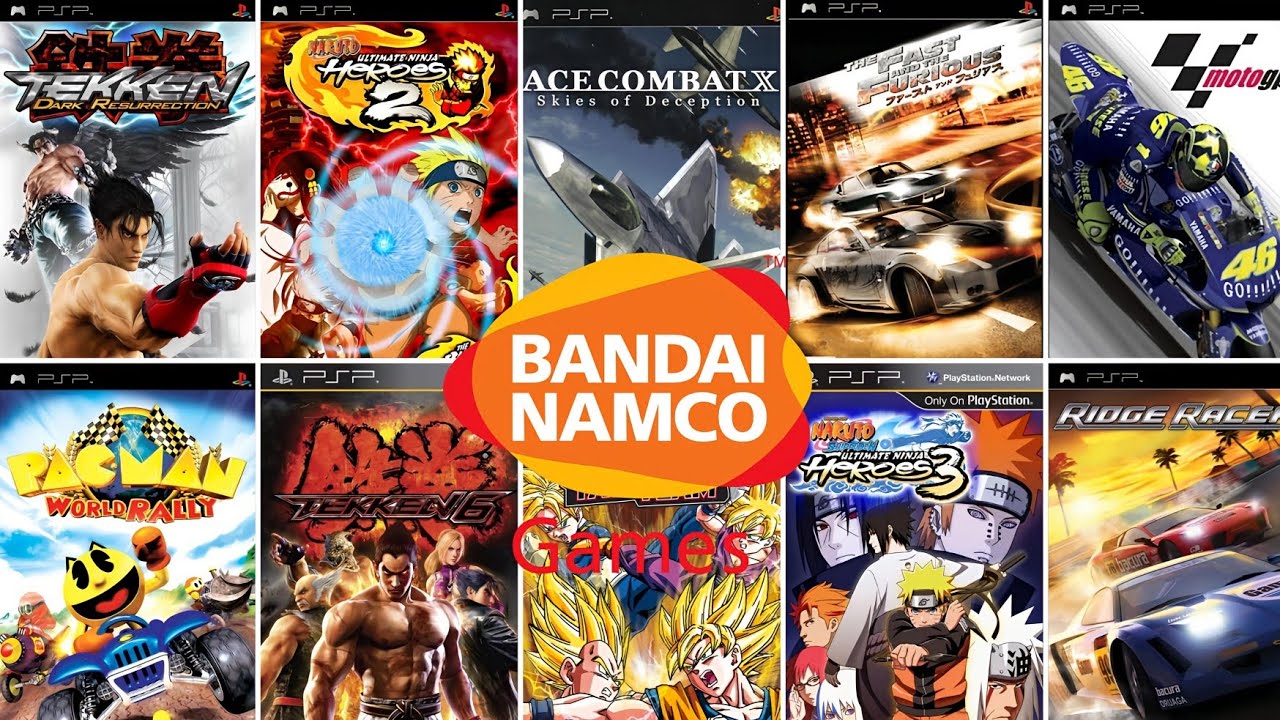 TOP 30 BEST BANDAI NAMCO GAMES FOR PSP[PLAYSTATION PORTABLE