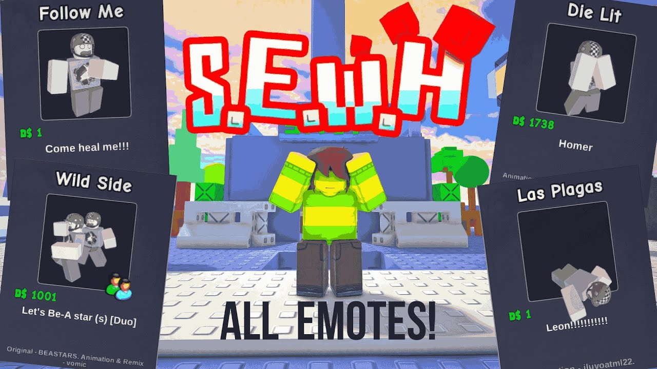 All Emotes Showcase - [RECODE] something evil will happen