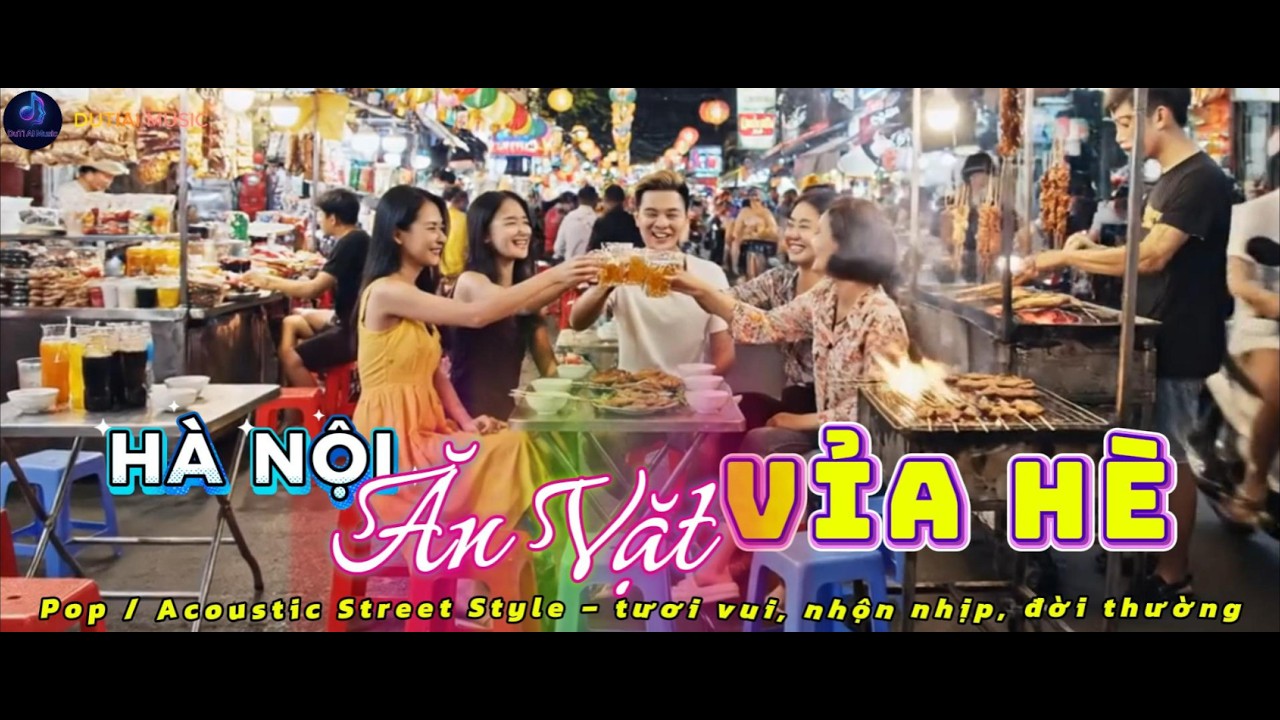 HÀ NỘI – ĂN VẶT VỈA HÈ - (Pop / Acoustic Street Style – tươi vui, nhộn nhịp, đời thường)