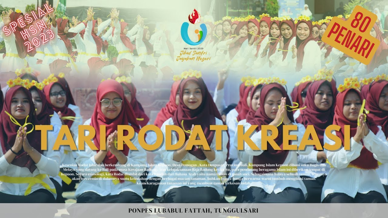 TARI RODAT KREASI SANTRI PONPES LUBABUL FATTAH || HSN 2023