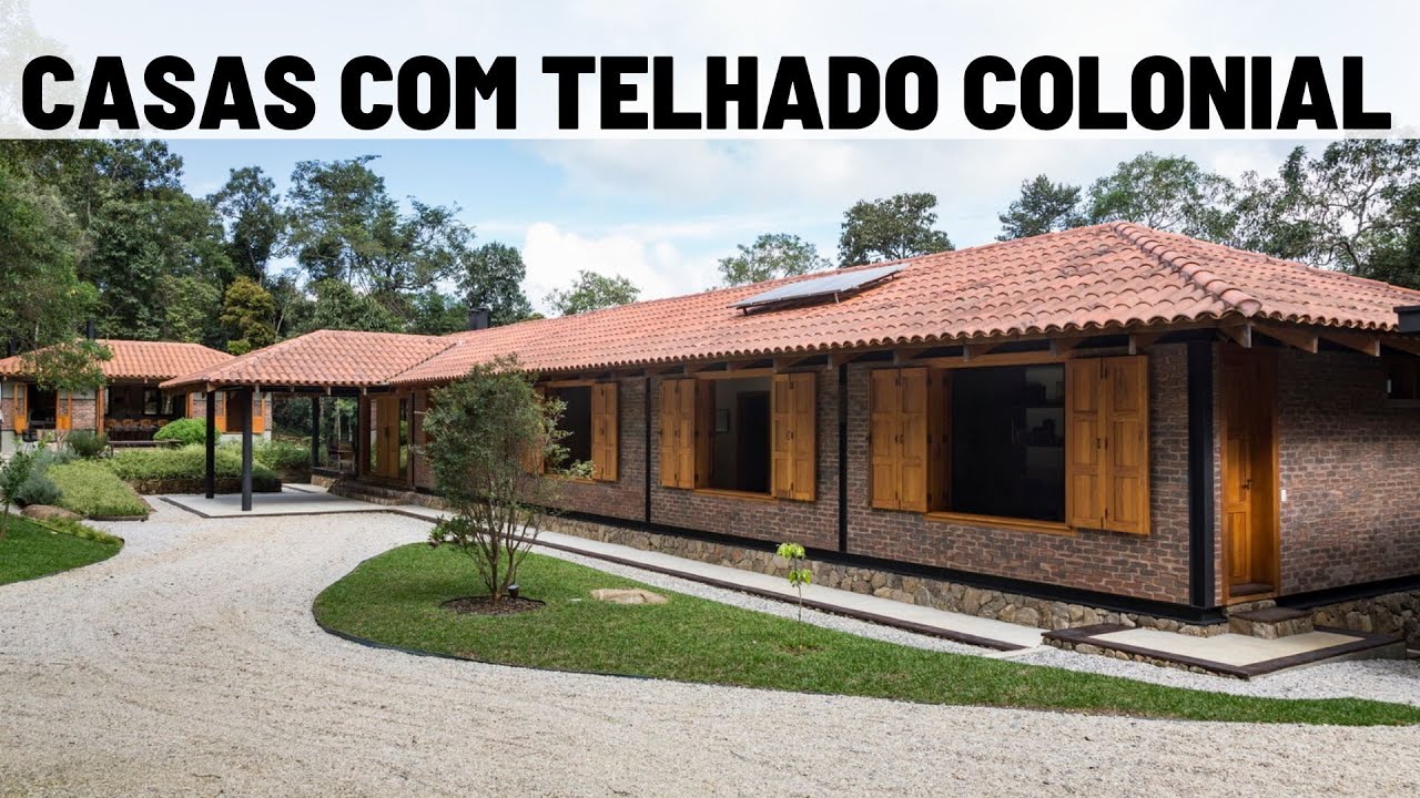 TOP FACHADAS DE CASAS SIMPLES COM TELHADO COLONIAL--top facades of simple homes with colonial roof