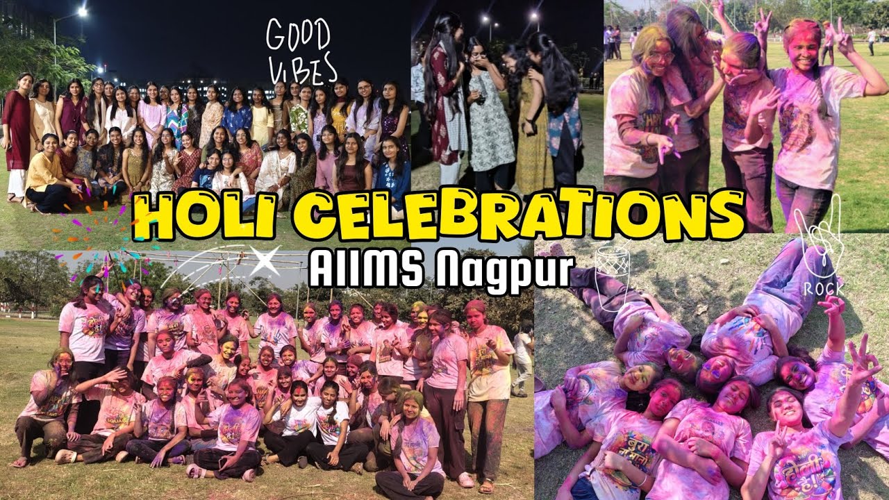 AIIMS WALI HOLI 🌼💃| AIIMS Nagpur Holi celebration | Shalini Gupta |