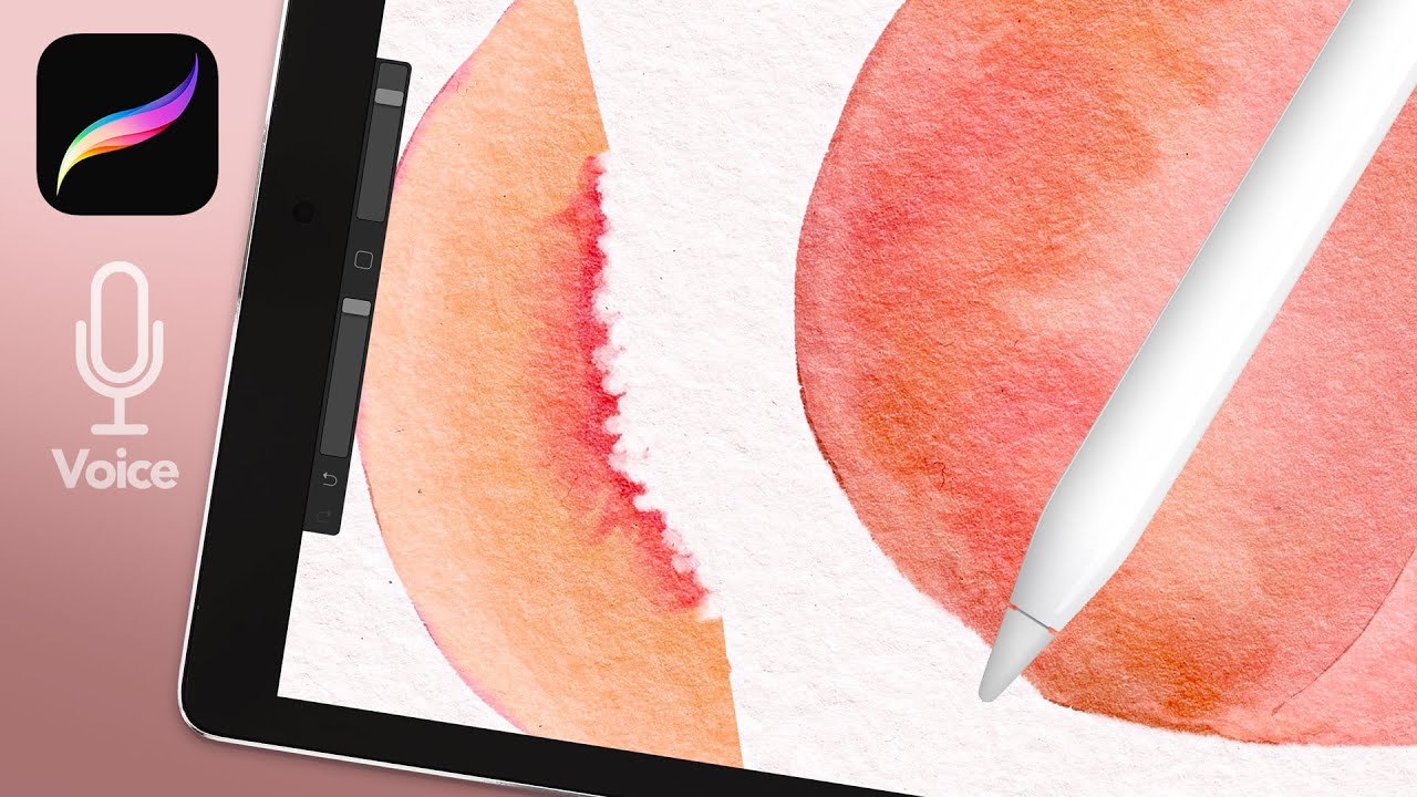 Watercolor Peach Simple Tutorial // Watercolor Painting in Procreate