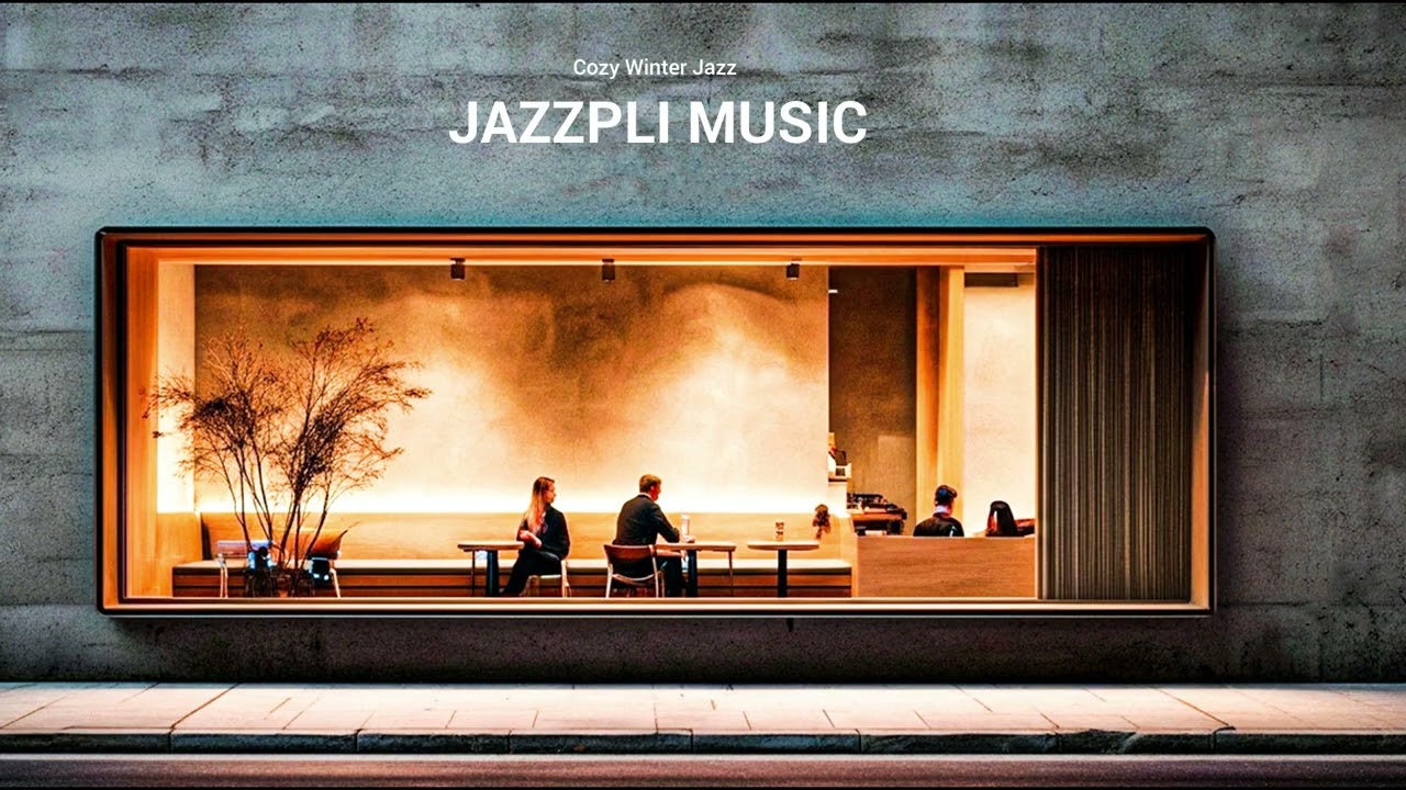 Jazz drifting through a snowy window | Cozy Winter Jazz - Warm Coffee, Cold Nights