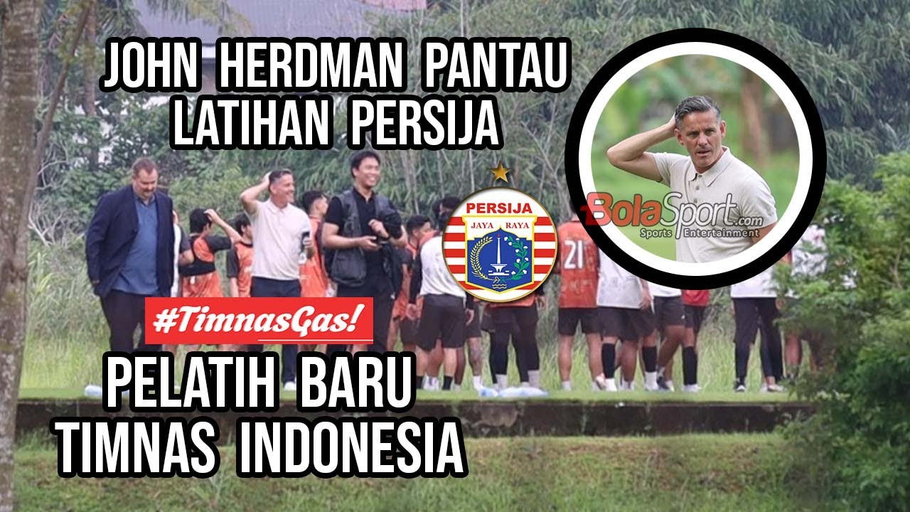 Momen Mengejutkan Pelatih Timnas Indonesia John Herdman Pantau Latihan Persija