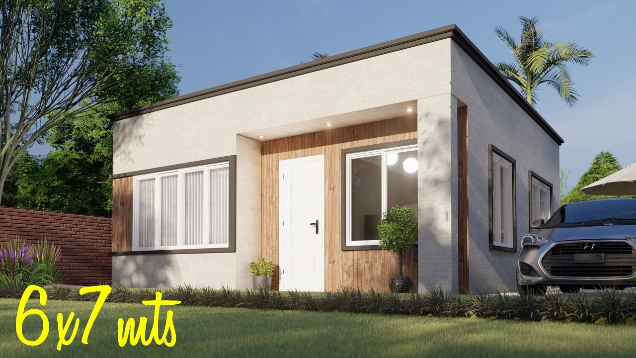 Casa de 6x7 metros | Planos de casas pequeñas