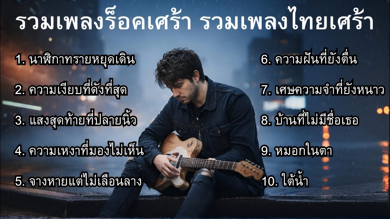 ร็อคเศร้ามาใหม่ ชุดที่2 | เพลงเศร้า | เพลงไทย
