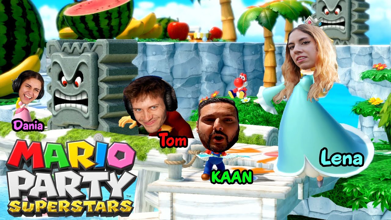 4 Freunde spielen MARIO PARTY! Dania, Kaan, Lena, Tom! 😂