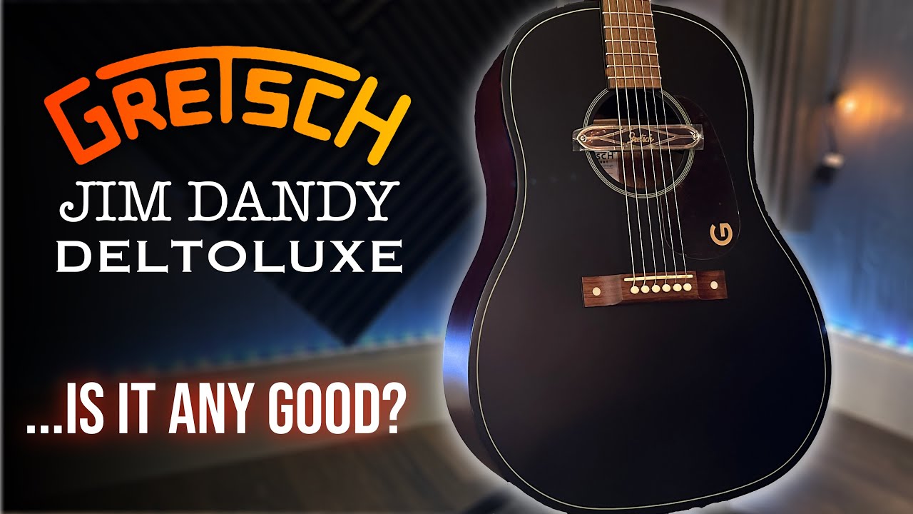 Gretsch Jim Dandy Deltoluxe Dreadnought Acoustic-Electric Guitar!