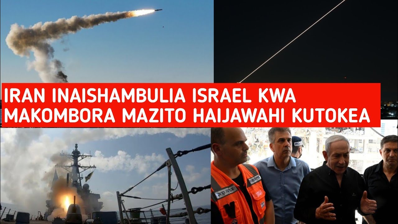 IRAN IMEFANYA KUFURU IMESHAMBULIA ISRAEL TEL AVIV KWA MAKOMBORA AMBAYO HAYAJAWAHI TUMIKA
