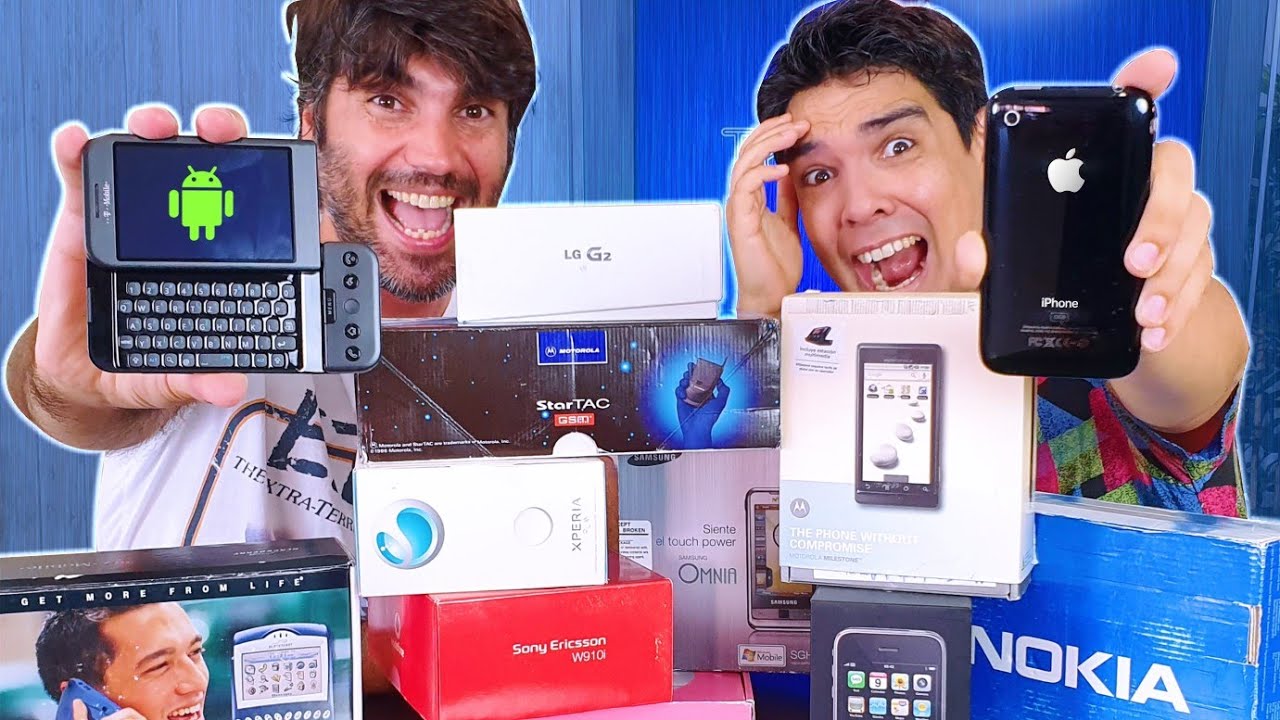 Reaccionando a TELÉFONOS HISTÓRICOS!!!!!!!