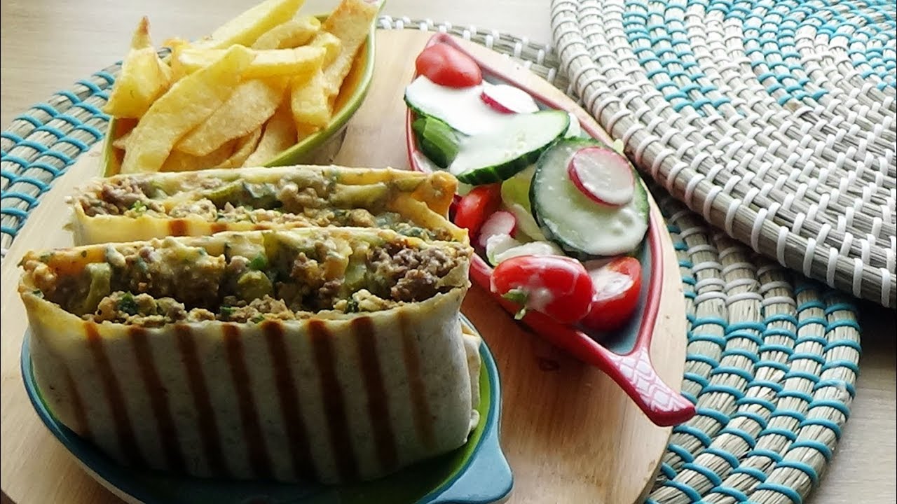 Tacos viande hachée sauce fromagère ou Tacos Lyonnais!