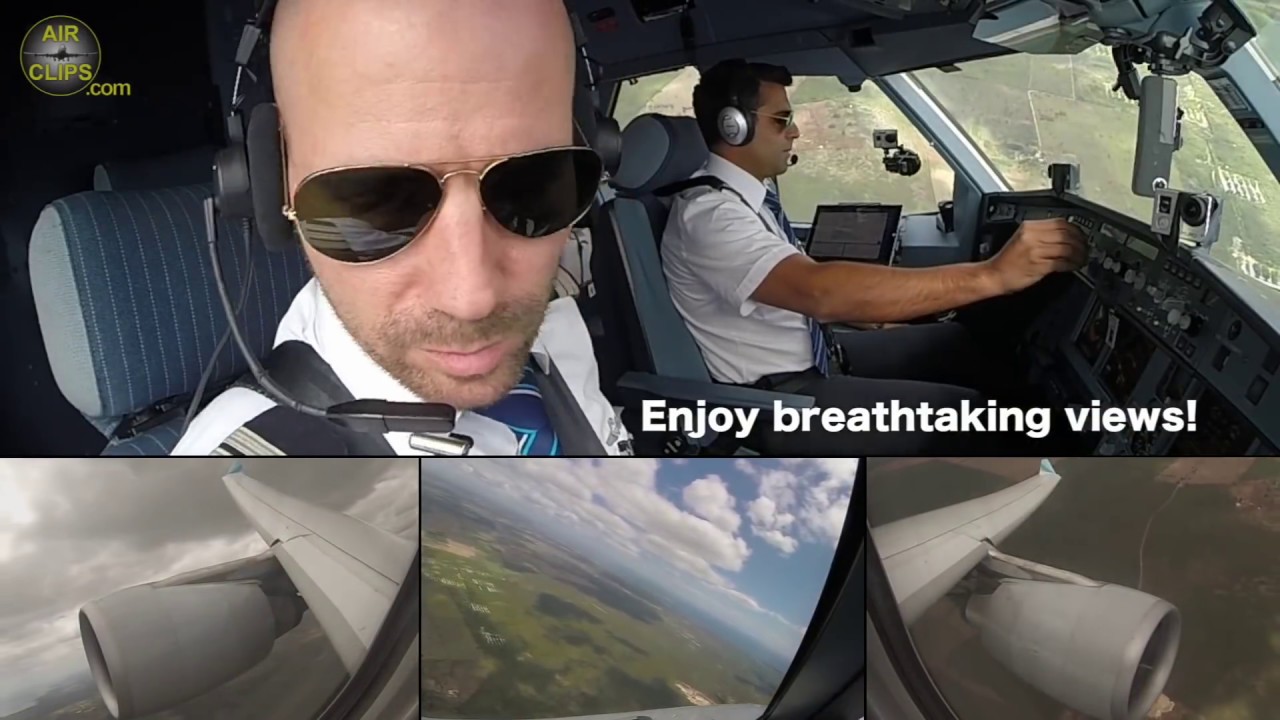 Eurowings A330 ULTIMATE COCKPIT MOVIE by SunExpress: Cologne-La Romana [AirClips full flight series]
