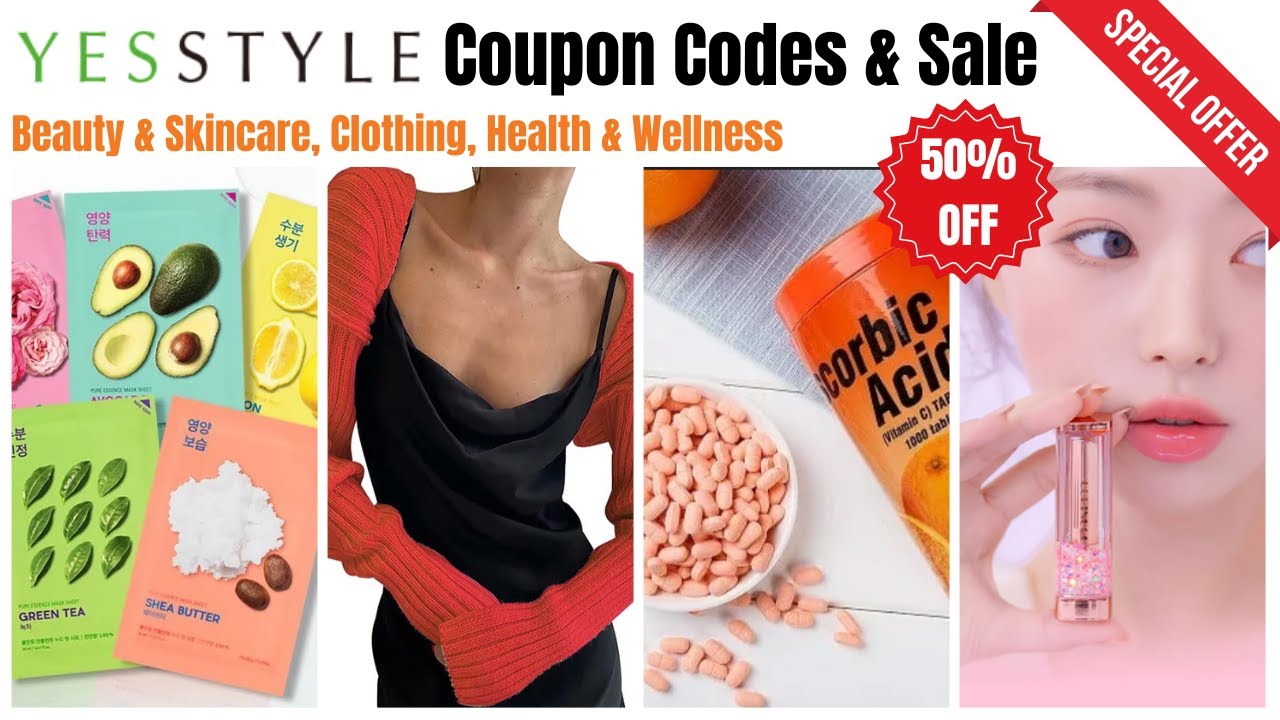 👉YesStyle Coupon Code & Sale:💸Up to 50% Discount on Beauty, Skincare,💥Clothing, Health & Wellness🔥