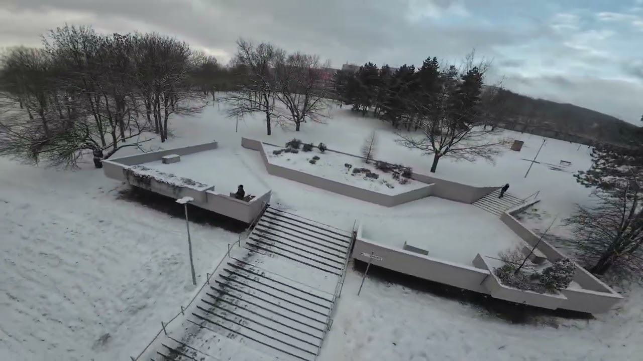 FPV&DJI camera morning on snow😜