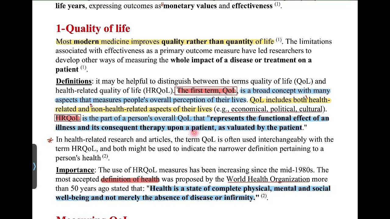 شرح اقتصاد دوائي المحاضرة الثالثة المنهج الموحد .. pharmacoeconomics (measuring patient outcomes for