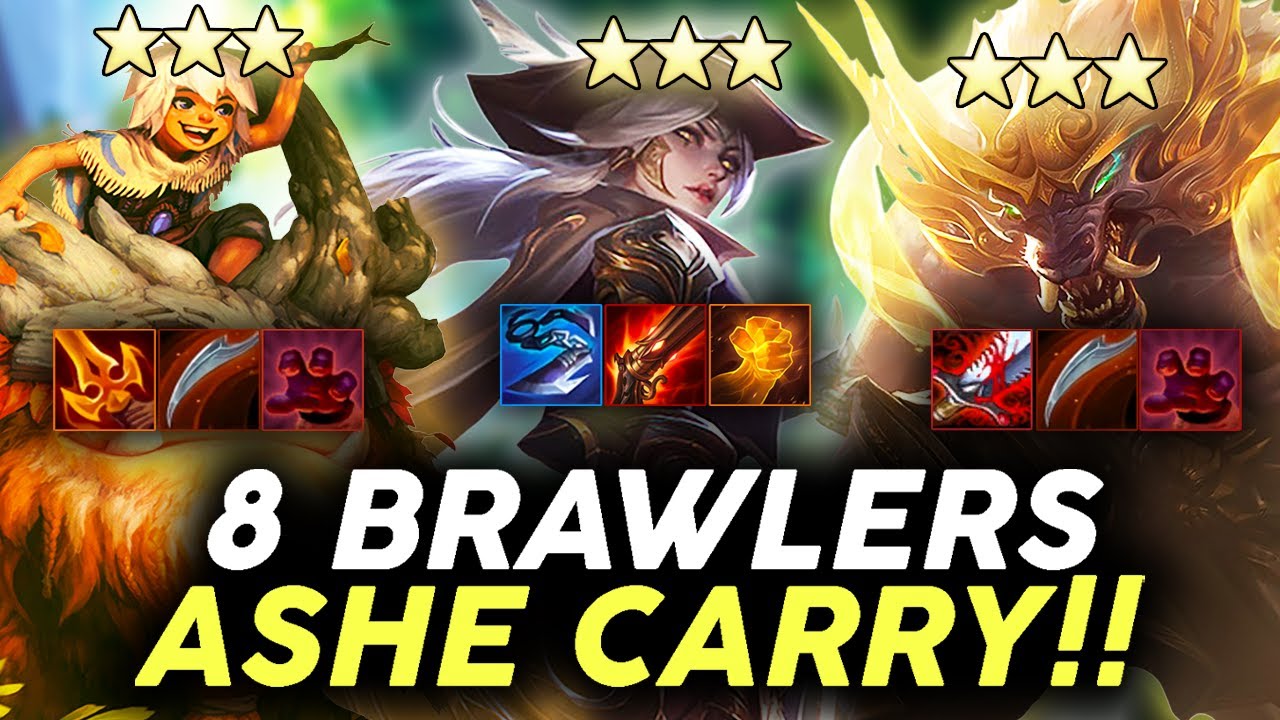 C9 k3soju | ASHE CARRY + 8 BRAWLERS IS FREE LP!! - Teamfight Tactics