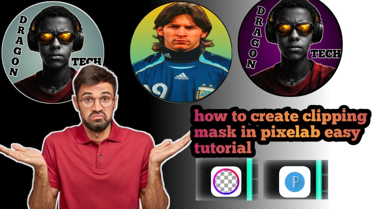 How to created clipping mask in pixelab easy tutorial