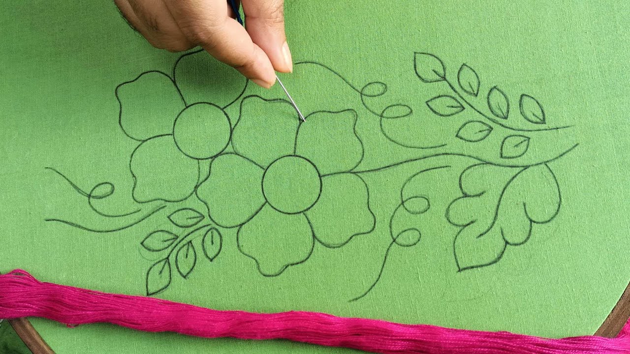 নকশী কাঁথা সেলাই !! Hand Embroidery Bangladeshi Traditional Nokshi Kantha Stitch Tutorial #364