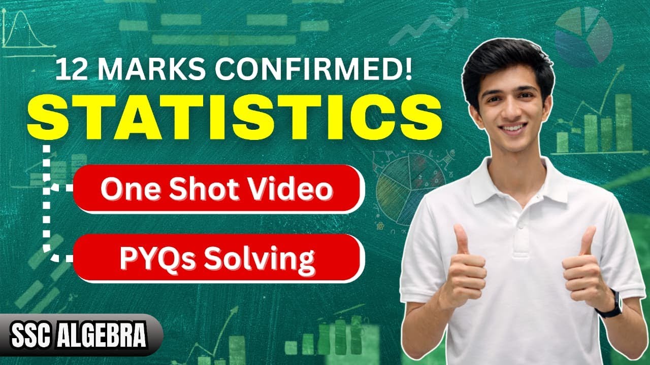 Statistics One Shot 🔥 | PYQs solving | Class 10 Maths Chapter 13