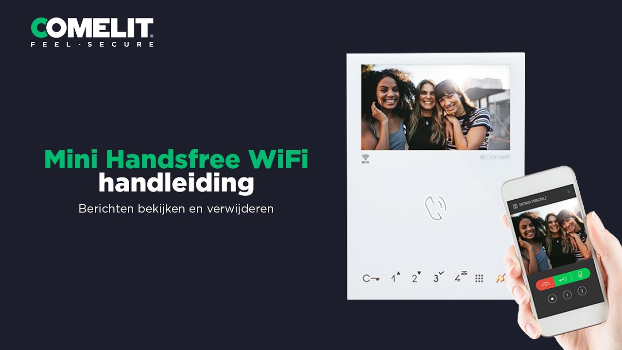 Mini Handsfree WiFi 6741W - Videogeheugen | Comelit Nederland