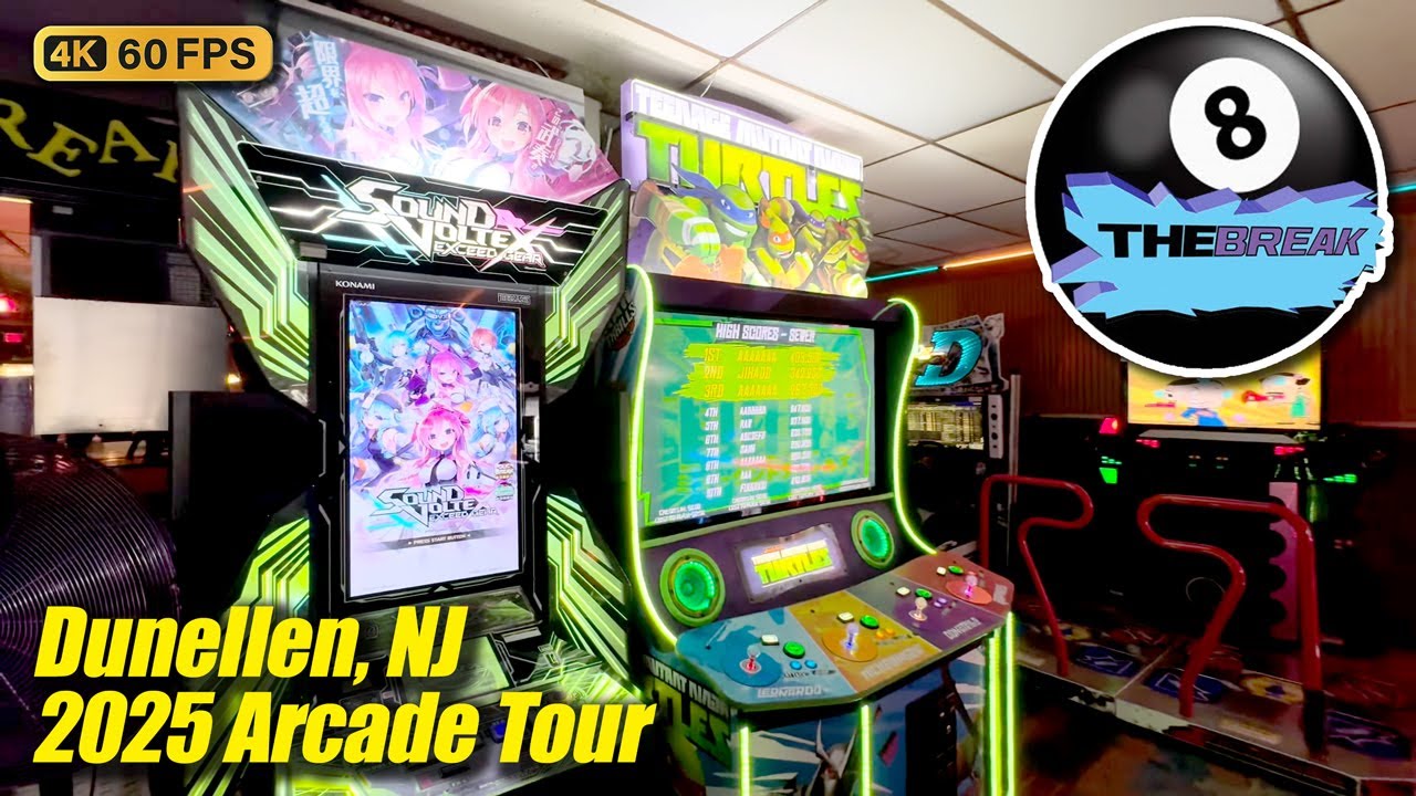 The legendary 8 On The Break (Dunellen NJ), new January 2025 arcade tour, full 4K walkthrough