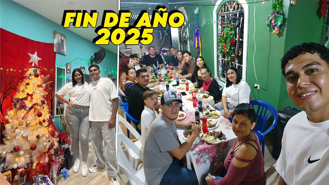ASÍ CELEBRAMOS FIN DE AÑO CON FAMILIA EN EL SALVADOR  🥳🇸🇻 CENA Y DIVERSION 