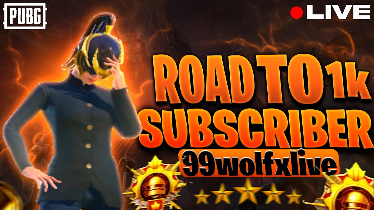 Road To 1K Subscriber |PUBGMOBILE| #shorts |99Wolfxlive…