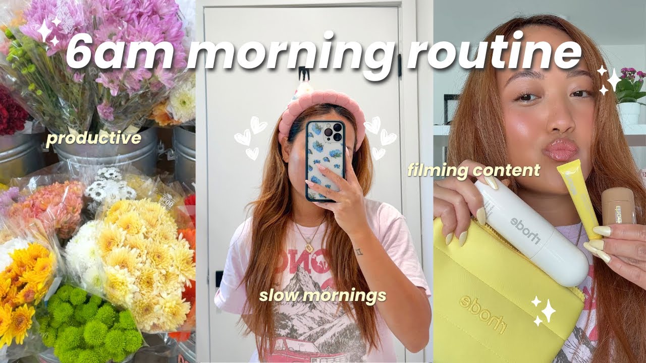 my 6am morning routine ☀️ realistic, productive, slow mornings