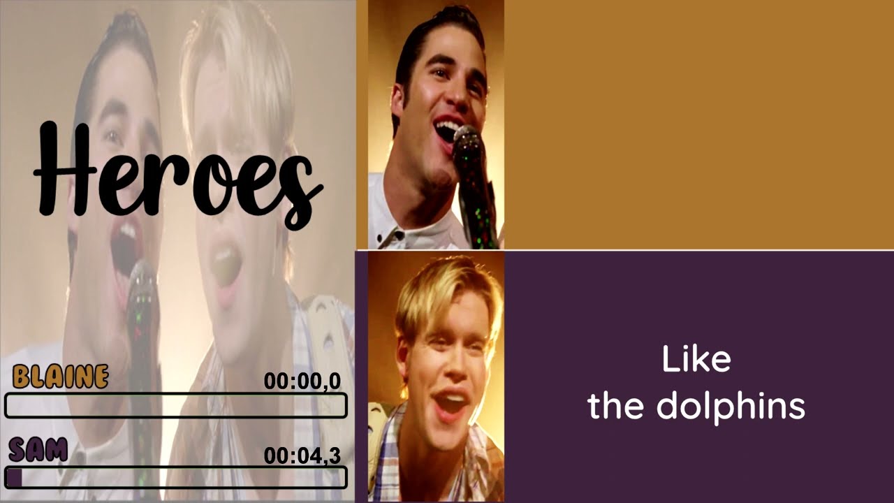 Glee - Heroes | Line Distribution + Lyrics